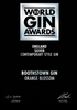Boothstown Orange Blossom Gin - WORLD GIN AWARDS CREDITED